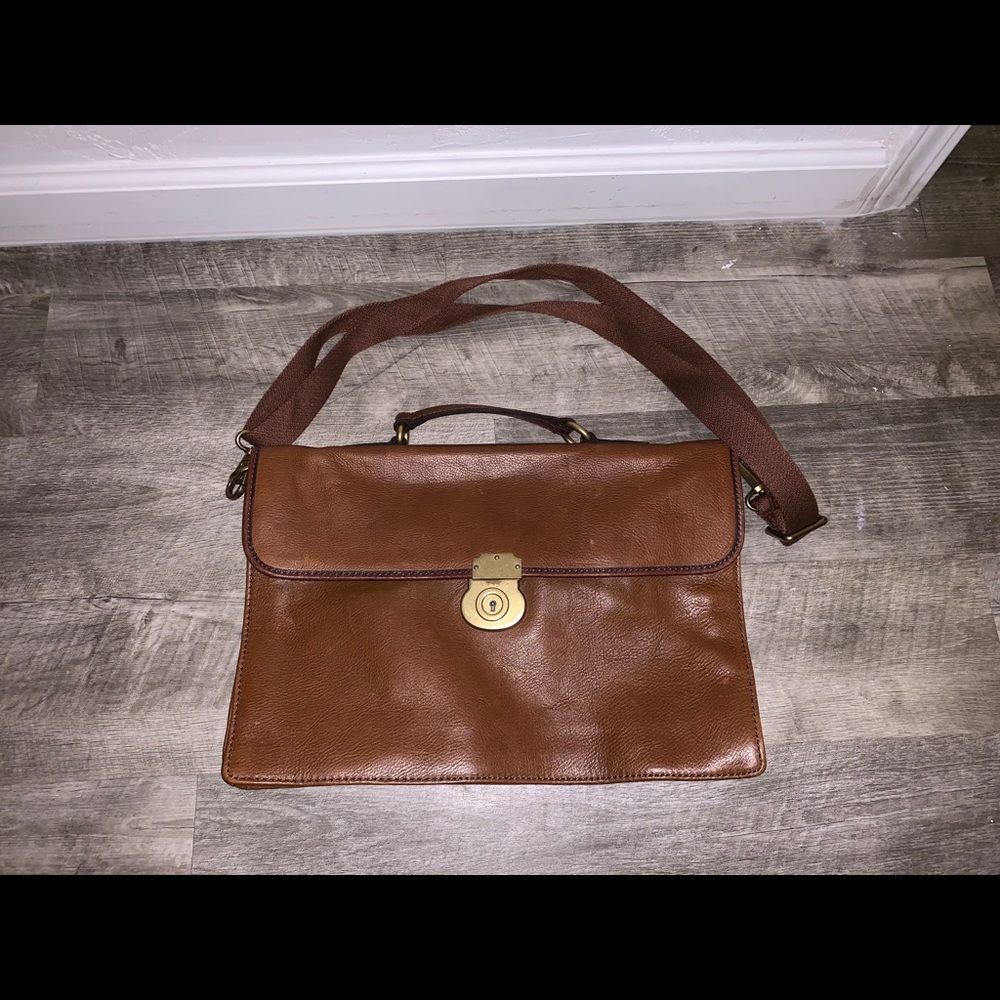 Fossil Leather Briefcase - image 1